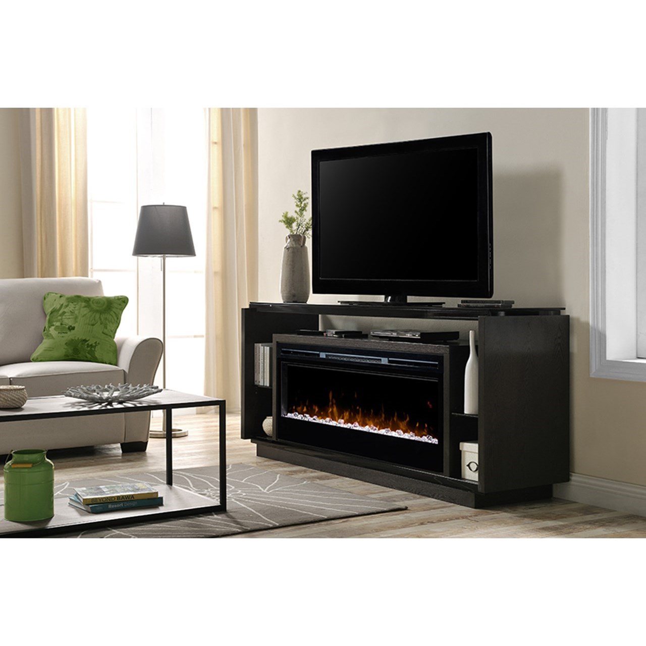 Dimplex corner electric new arrivals fireplace tv stand